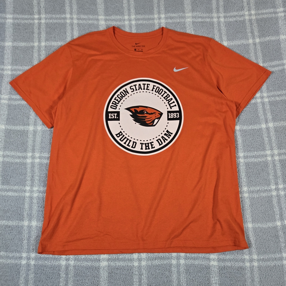 Nike Dri Fit Men's Orange Oregon State Beavers Shortsleeve Tee Size XXL